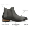 thumbnail image 5 of Vance Co. Mens Landon Wide Width Tru Comfort Foam Pull-on Round Toe Chelsea Boot, 5 of 8