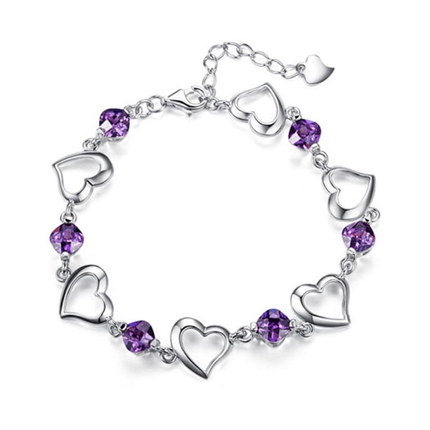 Pulsera de cobre con cuentas de corazón Bohemia Mujeres ajustables adolescentes CRISTAL BRIBUMILIDAD Girly Anniversary Anniversary Jewelry Oficina Inevent AP009947-00