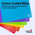 thumbnail image 5 of Cooler Kitchen Flexible Plastic Cutting Board Mats, Set of 4, Color-Coded Food Icons, Dishwasher Safe, Vibrant, 5 of 6