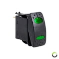 thumbnail image 3 of 5pc 12V DC 20A 4-Pin LED ON-(ON) SPDT Rocker Switch Kit - GREEN, 3 of 4