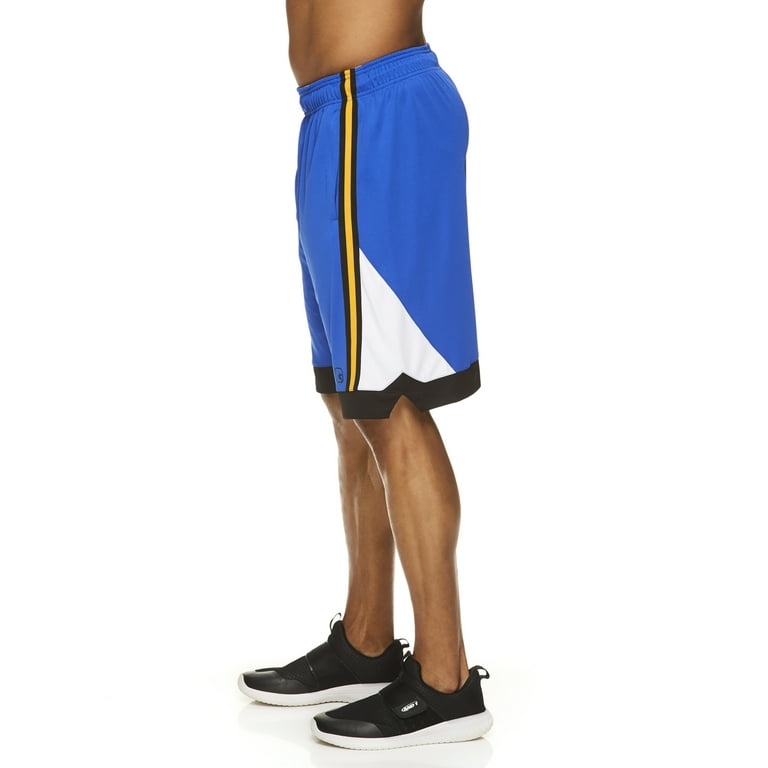 AND1 Men's Striped Mesh Basketball Shorts 