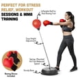 thumbnail image 2 of Saco de boxeo con Stand Tech Tools, saco de boxeo para adolescentes y adultos, 2 of 8