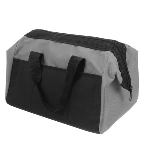 Mobestech Tool Storage Bag Gray Large Capacity Tool Tote for Electricians and Technicians