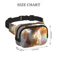 thumbnail image 4 of Bingfone Fanny Packs for Women Fashion Waist Packs Bag with Adjustable Strap Waterproof Everywhere Crossbody Belt Bag for Workout Running Travelling( Rainbow English Cocker Spaniel ), 4 of 9