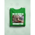 thumbnail image 3 of Retro Frogtown Record Store Christmas Graphic Men's Sweatshirt, 3 of 3