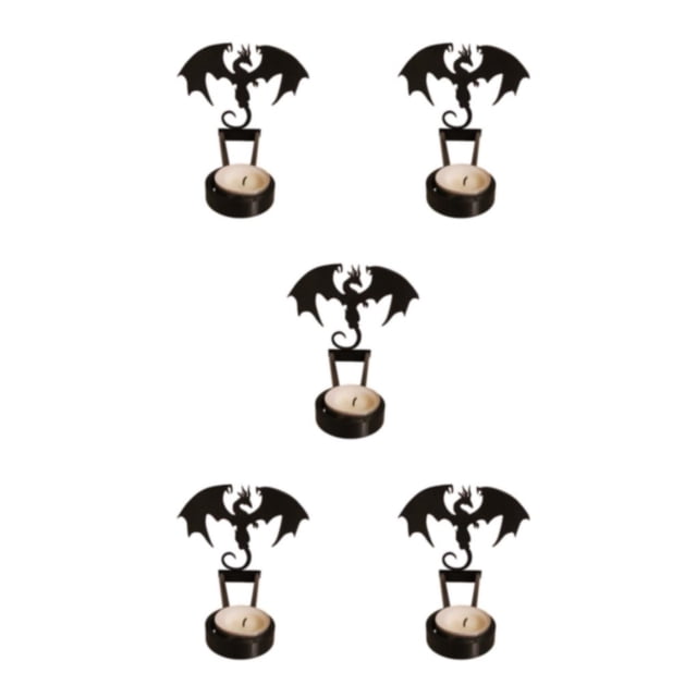 braveheart Rustproof Coating Candle Holders For Durability Halloween Decoration Exquisite Craft Candlestick I 5Set