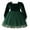 Green, variant on IBTOM CASTLE Toddler Baby Girls Velvet Tutu Dress Long Sleeve Square Neck Fall Winter Princess Christmas Birthday Party Wedding Dresses 2-3 Years Green