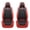 Black Red-Front Set, variant on Front Seat Covers Fit for Toyota RAV4 2001-2026, Premium Faux Leather Waterproof Breathable Anti‑Slip Seat Protectors, Gray&Beige