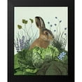 thumbnail image 2 of Fab Funky 12x14 Black Modern Framed Museum Art Print Titled - Cabbage Patch Rabbit 3, 2 of 5