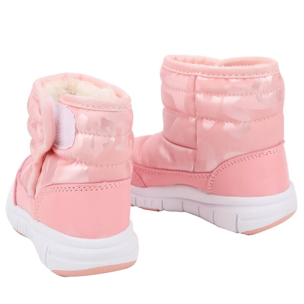 Chaussures d'hiver chaudes pour enfants - En coton imperméable - Pour fille  - Imperméable - Légères - Pour enfants - Bottes de neige d'extérieur 