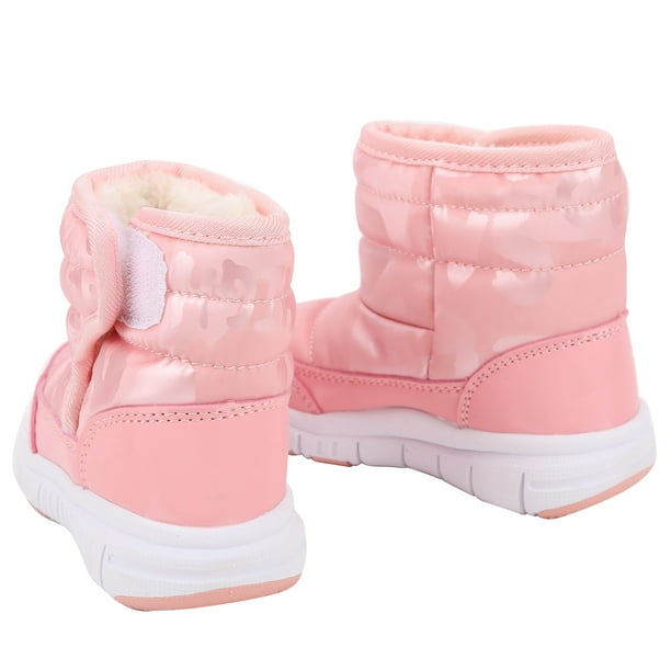 Chaussures d'hiver chaudes pour enfants - En coton imperméable - Pour fille  - Imperméable - Légères - Pour enfants - Bottes de neige d'extérieur 