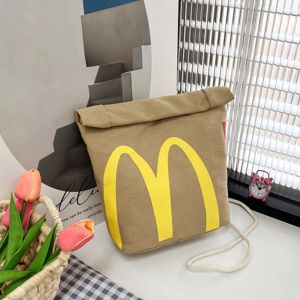 Bolsa De Hombro Bolsa de mensajero para mujer, bolsa cruzada de moda divertida con sensación de papel de lona (estilo A) Likrtyny Para Estrenar