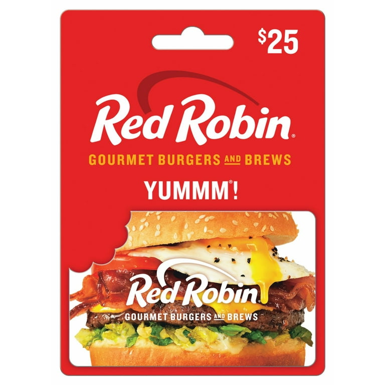 Red robin on sale gift card