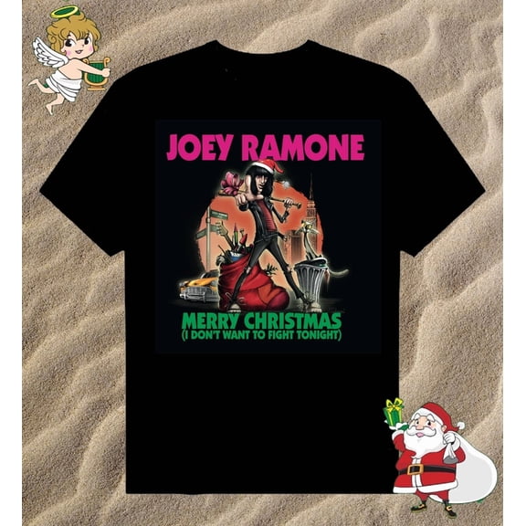 Reprint Rare Joey Ramone – Merry Christmas T-shirt Best Gift For Fan