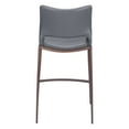 thumbnail image 5 of Ace Counter Stool Dark Gray & Walnut Counter Stool, Modern Style, Plush and durable faux leather fabric, Plywood, Indoor Bar, 5 of 5