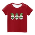 thumbnail image 2 of Qiopertar Haut à Manches Courtes Imprimé Col Rond Mignon Mode pour Enfants Garçons Filles en Solde à Moins de 5$ en Solde, 2 of 4
