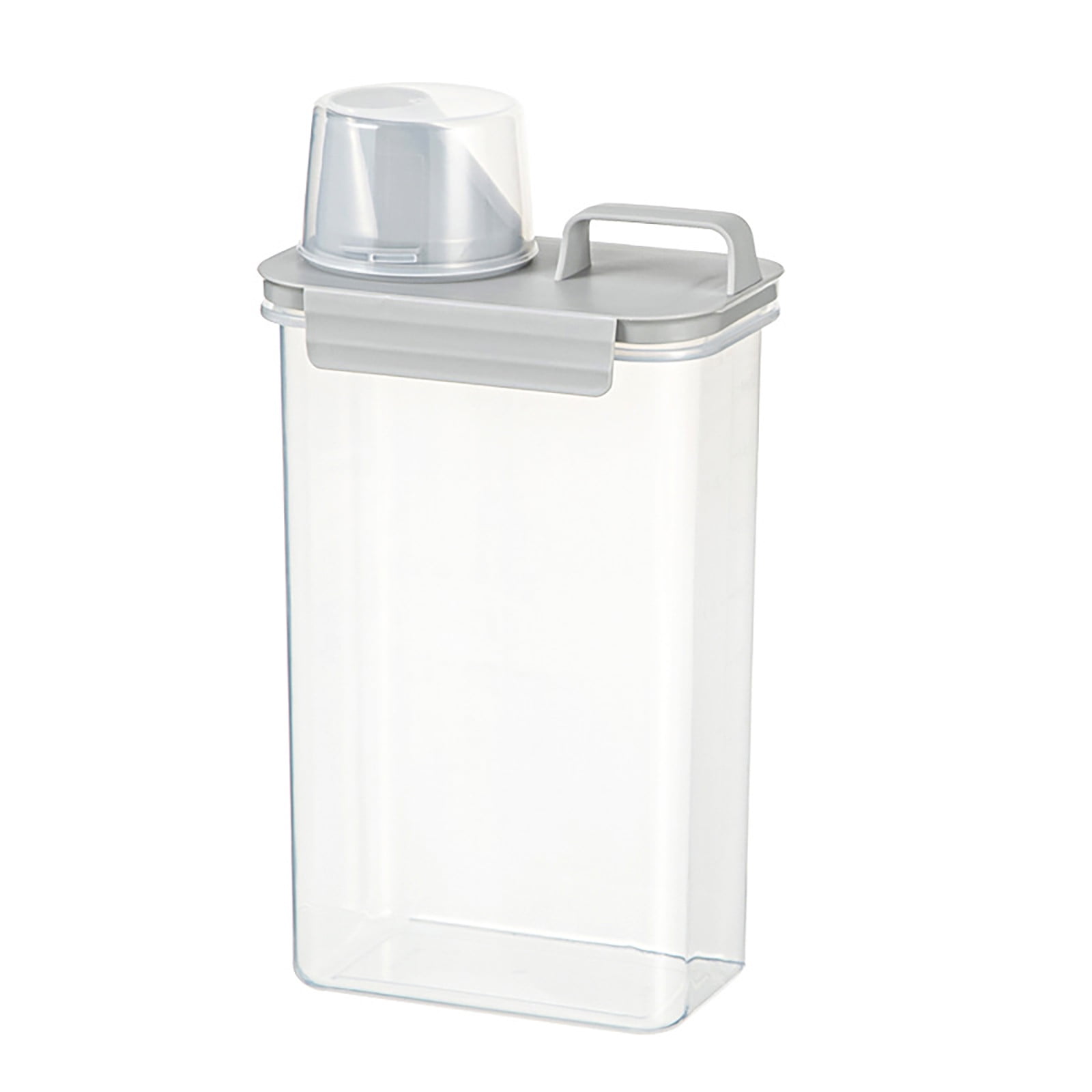 Distributeur Riz 5L Hermétique Verre Borosilicaté Avec Tasse Mesure - Stockage Céréales