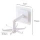 thumbnail image 4 of Estante de gancho de cocina de 6 garras con rotación de 360 ​​grados e inclinación de 180 grados (blanco), 4 of 4