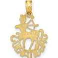 thumbnail image 4 of 14K Yellow Gold Sagittarius Charm (20.32 X 13) Made In United States k8954, 4 of 5