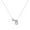 Silver B, variant on Joernso Couple Necklace Letter Shape Unisex Alloy Stainless Men Pendant for Gift