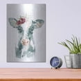 thumbnail image 4 of Luxe Metal Art 'Floral Cow' by Katrina Pete, Metal Wall Art, 12"x16", 4 of 9
