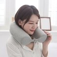 thumbnail image 2 of Memoria de Espuma de Viaje Almohada para El Cuello de Viaje ComfortablesEepare Gris Zulema almohada de cuello de viaje, 2 of 8