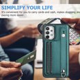 thumbnail image 3 of Nalacover Wallet Case for Samsung Galaxy A13 4G, Business PU Leather Unique Design Wristband Kickstand Credit Card Holder Slots Shockproof Scratch Resistant Phone Case for Samsung Galaxy A13 4G,Green, 3 of 6