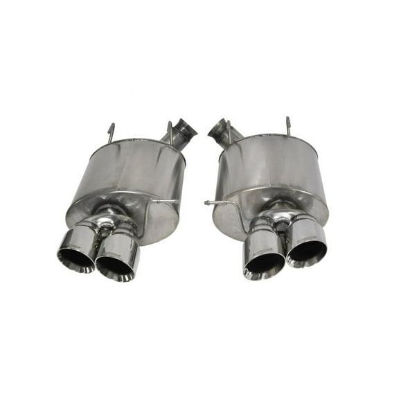 Corsa 13-13 Ford Mustang Shelby GT500 5.8L V8 Polished Sport Axle-Back Exhaust