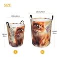 thumbnail image 3 of Fotbe Cute Cloud Pomeranian Cesto de Ropa con Asas, Cesto Impermeable de Gran Capacidad, Bolsa de Lavado para Dormitorio, Cesto de Ropa con Ruedas y Asas-Medium, 3 of 6