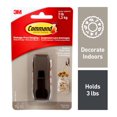 thumbnail image 1 of Command™ Modern Reflections Metal Hook, MR02-ORB-EF, oil rubbed bronze, medium, 1 hook, 2 strips, 1 of 9