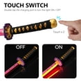 thumbnail image 3 of 41 inches Plastic LED Light Demon Slayer Sword Kokushibou with Belt Holder Stand, 3 of 5
