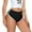 Black, variant on Women's Low Rise Dolphin Shorts Daisy Dukes Plus Running Workout Fitness Sport High Cut Yoga Booty Shorts Black M