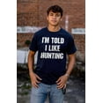 thumbnail image 3 of I'm Told I Like Hunting Funny Babies Unisex Plus Size Hoodie Brisco Brands 2X, 3 of 6