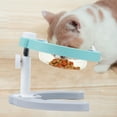 thumbnail image 1 of jiaroswwei Adjustable Rotatable Elevated Pet Bowls Cervical Portection Cat Puppy Feeder, 1 of 7