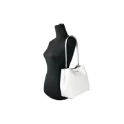 Michael Kors Outlet Pratt Medium Shoulder Bag - Optic White