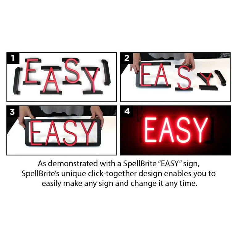 AUTO ACCESSORIES LED Sign in Red, Neon Look