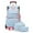 Light Blue, variant on lvyH Rolling Backpack 3pcs Wheeled Backpack Lightweight Schoolbag Set with Lunch Bag Pen Case,Purple
