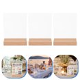 thumbnail image 1 of BRIGHTFUFU 3 Pcs Support de Menu Moderne Présentoir Transparent pour Écoles, 1 of 8