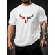 thumbnail image 2 of Camiseta con estampado de vaca roja para hombre, cómoda y transpirable, novedosa, informal, de cuello redondo y manga corta, ideal para vacaciones de primavera y verano., 2 of 9