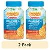 (2 pack) Emergen-C Immune Plus Vitamin D and C Gummies, Super Orange, 45 Ct