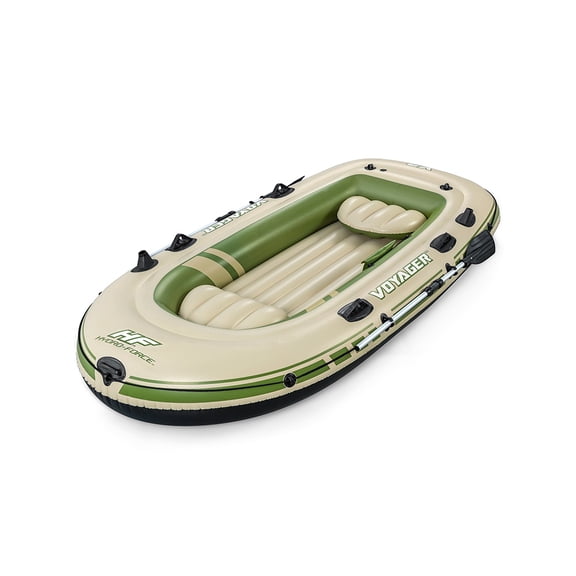 Bote Inflable Lancha Balsa Voyager X3 Bestway Con Remos 3 Personas