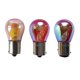 thumbnail image 5 of 2pcs Car Tail Lamp Stop Light S25 PY21W 50DCA BAU15S Silver / Chrome Amber red Glass 12V 21W 1156 BAY15D P21/5W Indicator Bulb, 5 of 5