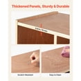 thumbnail image 4 of KFFKFF 4-Section Kids Coat Locker, Wooden Toddler Cubby Storage Organizer with 8 Hooks & Non-Slip Mat, Modern Kid Coat Cubbies with 4 Small Open Storage Boxes for Home, Natural, 4 of 9