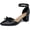 Black, variant on Women's Pumps Pointed-Toe chunky Heel Shoes with Bow Elegant Ankle Strap Dress Shoes for Wedding Party Office