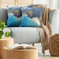 thumbnail image 5 of Ambesonne Hawaii Throw Pillow Cover 2 Pack, Na Pali Coast Island, 18", Blue Green Brown, 5 of 7