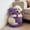 Purple PP, variant on Xecvkr Dog Squeaky Toy Interactive Plush Pig Chew Pet Puppy Durable Stuffed Sound Training Crinkle Play Dental Health Chewing Stress Relief Toy Pink