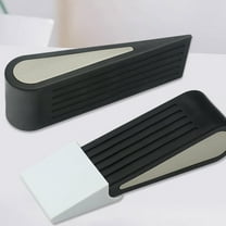 Raindrops  Silicone Anti-collision Door Stop Wedge Stoppers Wall Protector Blocker Black