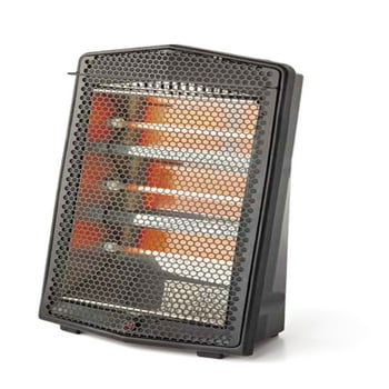 Pelonis Technologies Pelonis 1500W Electric Quartz Radiant Heater with 3-Heat Settings, PSH20Q3ABB, Black