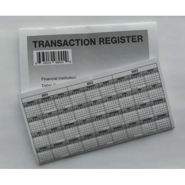 5 checkbook registers 20212223 calendar transactions checking