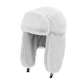 thumbnail image 2 of IROINNID Women's Winter Cap with Ear Flap Thermal Plush Cap Cold Protection Warm Fishing Hat,White, 2 of 2